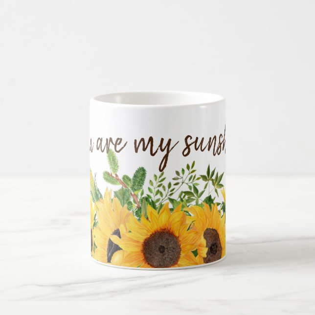 Mug Sunflower avec toi est ma citation Sunshine (Centre)