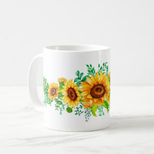Mug Sunflower Bunch Graphic