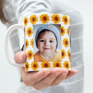 Mug Sunflower jaune photo enfant