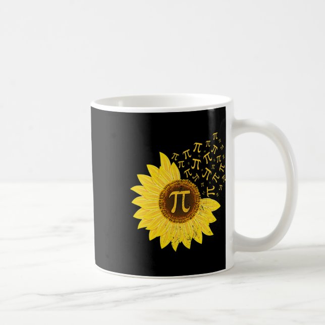Mug Sunflower Pi Jour 3.14 Mars 14 Math Enseignant Vin (Droite)
