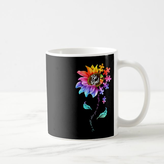 Mug Sunflower Sensibilisation sur l'autisme Be Kind Pu (Droite)