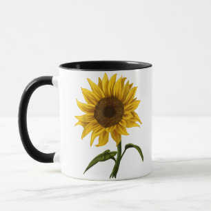 Mug Sunflower Sunshine Floral Aquarelle Fleur