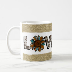 Mug Sunflower Western Loho Boho été