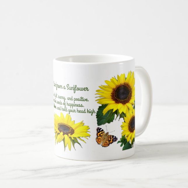 Mug Sunny Sunflower (Devant droit)