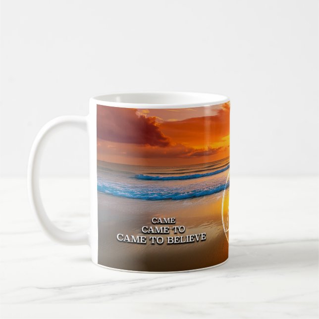 Mug Sunrise avec le slogan de récupération Came To (Gauche)