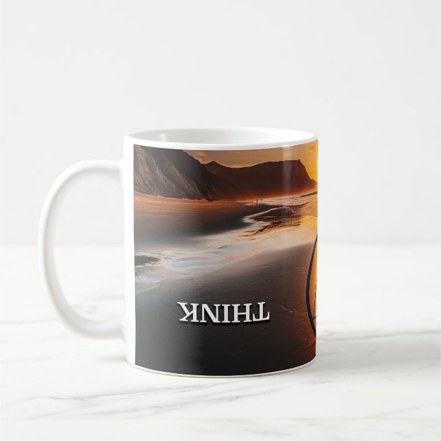 Mug Sunrise Slogan de Réflexion sur le Rétablissem (Gauche)
