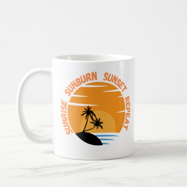 Mug Sunrise Sunburn Sunset Répétition (Gauche)