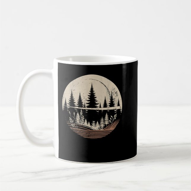 Mug Sunrise Trees Nature Randonnée Camping Arbres Exté (Gauche)