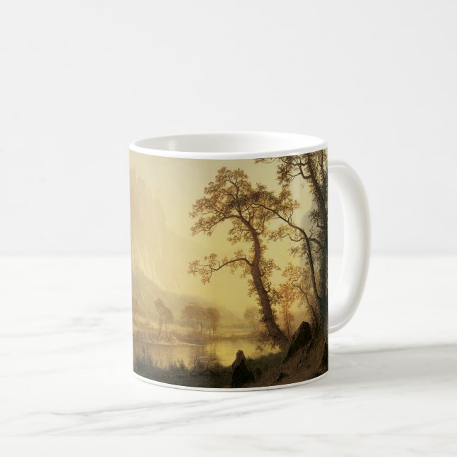 Mug Sunrise, Vallée de Yosemite par Albert Bierstadt (Devant droit)
