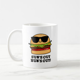 Mug Sun's Out Bun's Out Funny Summer Burger Pun