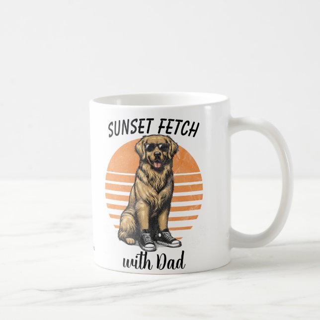 Mug SunSet Fetch/ Golden Retriever (Droite)