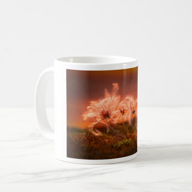 Mug Sunset Macro Nature Scene of Moss and Plant (Devant gauche)