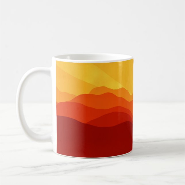 Mug Sunset Mountains Banner (Gauche)