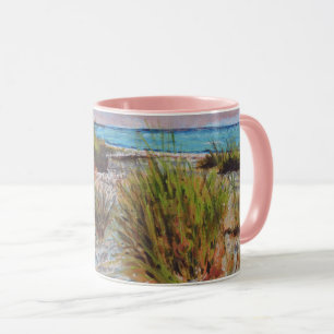 Mug Sunset Pink Florida Beach Art