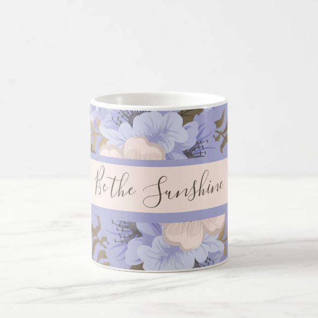 Mug Sunshine Romantique Violet & Sage Botanique Floral (Centre)