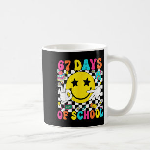 Mug Super 67e jour d'école 67 mème professeur garçon f
