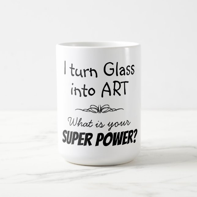Mug Super Artiste en Verre (Centre)