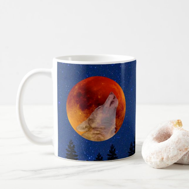 Mug Super Blood Wolf Moon 2019 (Avec donut)