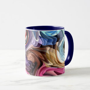 Mug Super coloré en mosaïque Abstraite