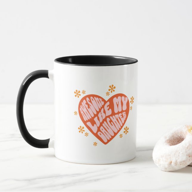 Mug Super comme ma fille (Avec donut)