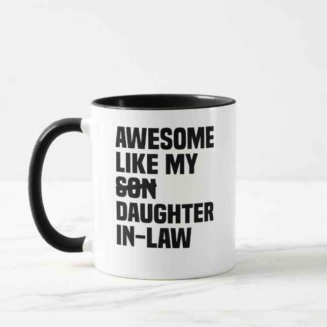 Mug Super Comme Ma Fille De Famille De Fille De Belle- (Gauche)