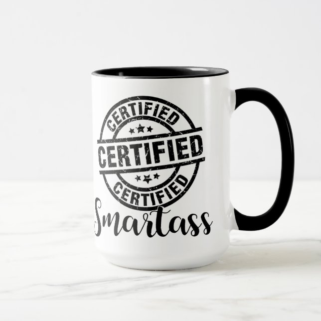 Mug Super Connard Certifié (Droite)