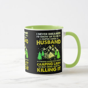 Mug Super Cool Mari de Camping Lady Funny Camper
