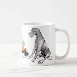 Mug Super Dane Naughty Pup noir UC