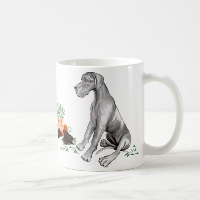Mug Super Dane Naughty Pup noir UC (Droite)