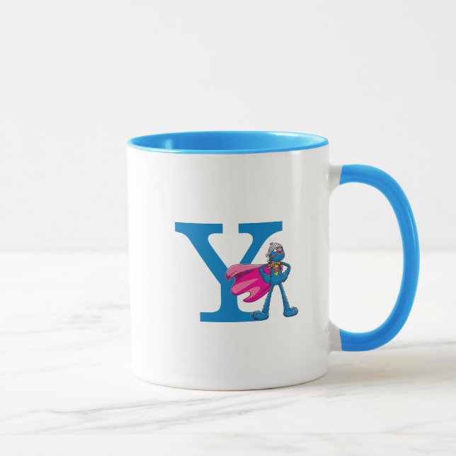 Mug Super Grover Monogramme Y (Droite)