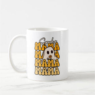 Mug Super Halloween Fleur fantôme de maman drôle hallo