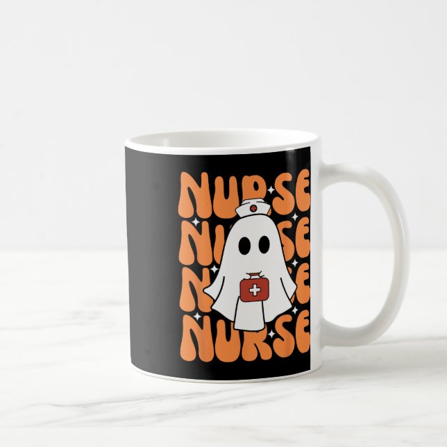 Mug Super Halloween Infirmière Fantôme drôle Costume d (Droite)