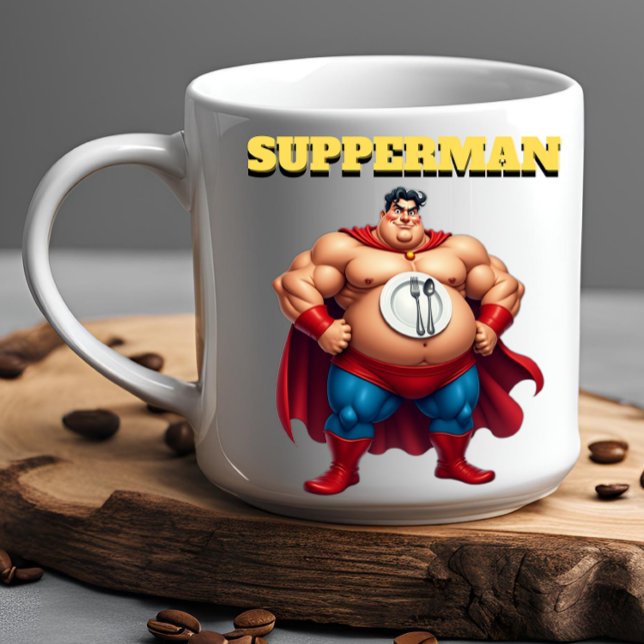 Mug Super Hero SUPPERMAN Funny Office Cadeau (Créateur téléchargé)
