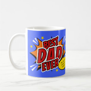 Mug Super Héros Rétro Meilleur Papa Ever