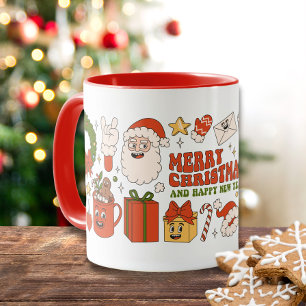 Mug Super Hippie Retro Joyeux Noël Père Noël Funny