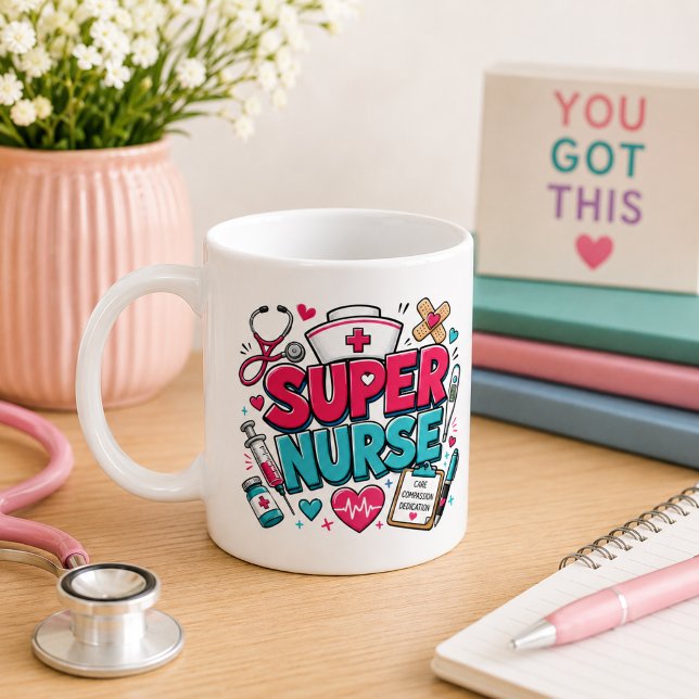 Mug Super Infirmière Fantaisiste  (Créateur téléchargé)