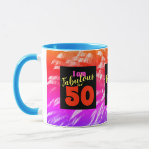 Mug Super "Je suis" Fabuleux et 50 feux d'artifice col