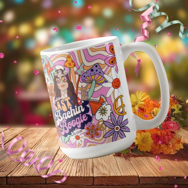 Mug Super les années 70 Bachelorette Dernier Bachin' B (Créateur téléchargé)