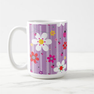 Mug Super les années 70 rétro Hippie Fleur Puissance L