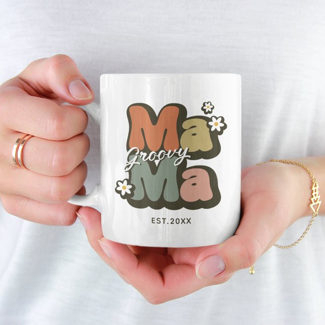 Mug Super Mama Retro (Créateur téléchargé)