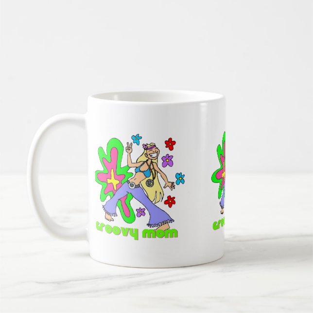 Mug Super maman hippie (Gauche)