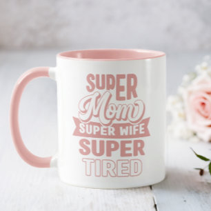 Mug Super Maman Rose 