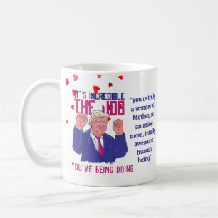 Mug Super MOM Citation DRôle de TRUMP Cadeau Personnal