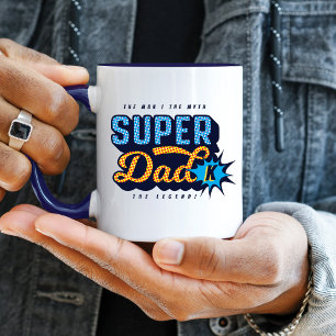 Mug Super Papa L'Homme Le Mythe La Légende Superhero