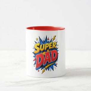 Mug Super Papa Pop Art Explosion