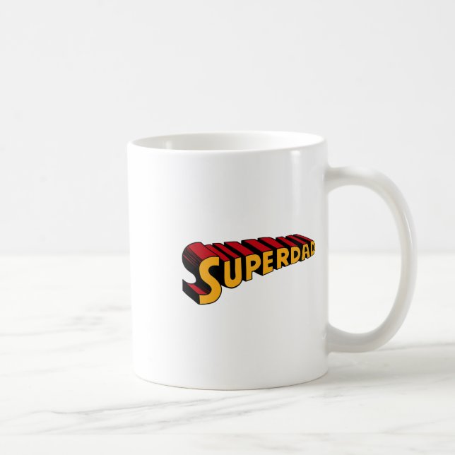 Mug Super Papa Superdad Funny Superhero Papa (Droite)