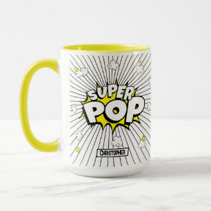 Mug SUPER POP! Amusant Super-héros Personnalisé Jeu de