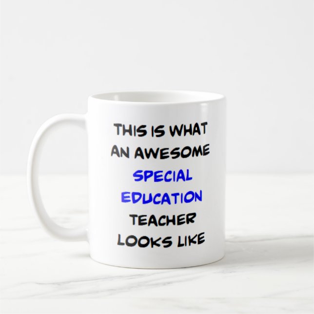 Mug super professeur d'éducation spéciale (Gauche)
