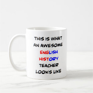 Mug super professeur d'histoire anglaise