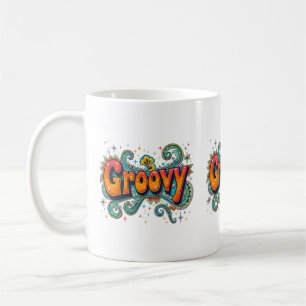 Mug Super Retro Psychedelic les années 70 Funky Hippie